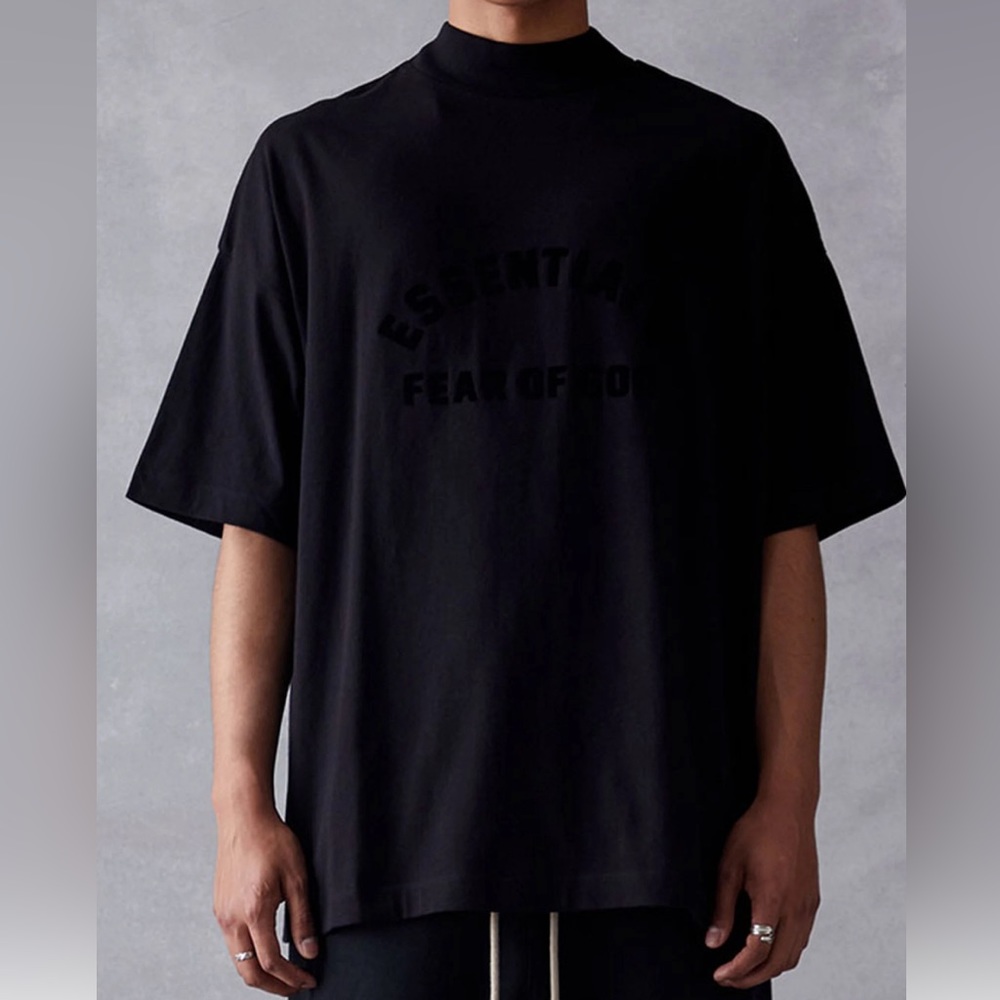 Fear of God Essentials Jet Black T-Shirt